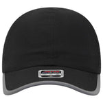 Otto Reflective 6 Panel Running, Sport Hat, Polyester Perforated Back w/ Reflective Trim Visor - 133-1258 - Picture 2 of 16