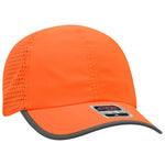 Otto Reflective 6 Panel Running, Sport Hat, Polyester Perforated Back w/ Reflective Trim Visor - 133-1258 - Picture 16 of 16