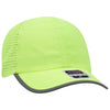 Otto Reflective 6 Panel Running, Sport Hat, Polyester Perforated Back w/ Reflective Trim Visor - 133-1258