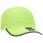 Otto Reflective 6 Panel Running, Sport Hat, Polyester Perforated Back w/ Reflective Trim Visor - 133-1258 - Picture 10 of 16