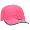 Otto Reflective 6 Panel Running, Sport Hat, Polyester Perforated Back w/ Reflective Trim Visor - 133-1258