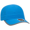 Otto Reflective 6 Panel Running, Sport Hat, Polyester Perforated Back w/ Reflective Trim Visor - 133-1258