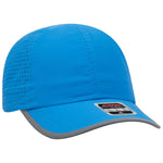 Otto Reflective 6 Panel Running, Sport Hat, Polyester Perforated Back w/ Reflective Trim Visor - 133-1258 - Picture 15 of 16