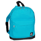 Everest Backpack Book Bag - Back to School Junior Turquoise/Black
