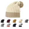 Richardson 143 Chunky Cable Beanie with Cuff & Pom 143R