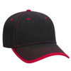 Otto 6 Panel Low Profile Baseball Cap, Cotton Twill Trim Visor w/ Contrast Stitch - 147-1071
