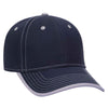Otto 6 Panel Low Profile Baseball Cap, Cotton Twill Trim Visor w/ Contrast Stitch - 147-1071