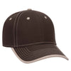Otto 6 Panel Low Profile Baseball Cap, Cotton Twill Trim Visor w/ Contrast Stitch - 147-1071