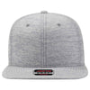 Otto 6 Panel Mid Pro Snapback Hat, Rayon Blend Jersey Knit Flat Bill Cap - 148-1218