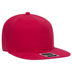 Otto Comfy Fit 6 Panel Mid Pro Snapback Hat, Brushed Stretchable Flat Bill Cap - 148-1228 - 
