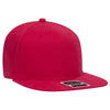 Otto Comfy Fit 6 Panel Mid Pro Snapback Hat, Brushed Stretchable Flat Bill Cap - 148-1228