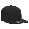 Otto Comfy Fit 6 Panel Mid Pro Snapback Hat, Brushed Stretchable Flat Bill Cap - 148-1228