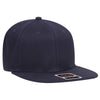 Otto Comfy Fit 6 Panel Mid Pro Snapback Hat, Brushed Stretchable Flat Bill Cap - 148-1228