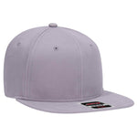 Otto Comfy Fit 6 Panel Mid Pro Snapback Hat, Brushed Stretchable Flat Bill Cap - 148-1228