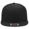 Otto 6 Panel Mid Pro Snapback Hat, Alternative Wool Twill Flat Bill Cap - 148-1267