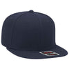Otto 6 Panel Mid Pro Snapback Hat, Alternative Wool Twill Flat Bill Cap - 148-1267