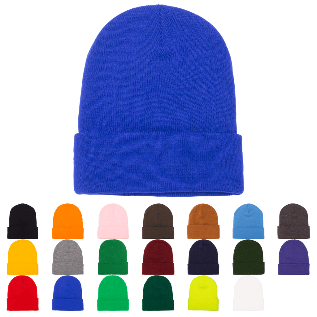 Yupoong 1501KC Long Beanie with Wholesale Classics® The Park Cap Knit Cuff, YP – 