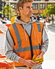 Kishigo 1519-1520 Single Pocket Zipper Mesh Vest, Class 2 Vest