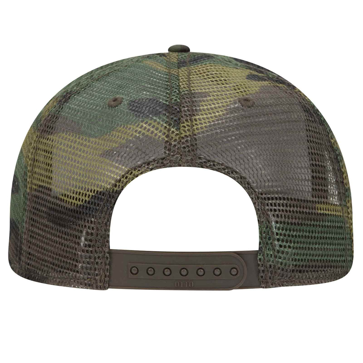 Otto Camouflage 6 Panel Mid Pro, Mesh Back Trucker Snapback Hat, Camo ...