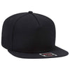 Otto 5 Panel Mid Pro Snapback Hat, Wool Blend Flat Bill Cap - 158-1176