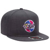 Otto 5 Panel Mid Pro Snapback Hat, Wool Blend Flat Bill Cap - 158-1176