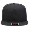Otto 5 Panel Mid Pro Snapback Hat, Wool Blend Flat Bill Cap - 158-1176