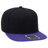 Otto 5 Panel Mid Pro Snapback Hat, Wool Blend Flat Bill Cap - 158-1176