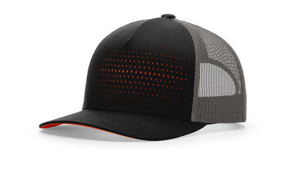 Richardson 163 - Laser Cut Five Panel Trucker, 5-Panel Cap