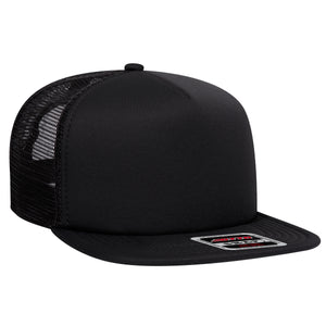 Otto 5-Panel, Mid Profile Foam Trucker Flat Bill Hat, Snapback - 164-1190 - 