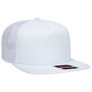 Otto 5-Panel, Mid Profile Foam Trucker Flat Bill Hat, Snapback - 164-1190 - 