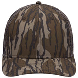Otto Mossy Oak Camouflage, 6 Panel Low Pro, Mesh Back Baseball Cap, Camo Trucker Hat - 171-1292