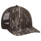 Otto Mossy Oak Camouflage, 6 Panel Low Pro Mesh Back Baseball Cap, Camo Trucker Hat - 171-1293