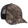 Otto 171-1293 Mossy Oak Camouflage, 6 Panel Low Pro Mesh Back Baseball Cap, Camo Trucker Hat