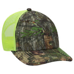Otto Mossy Oak Camouflage, 6 Panel Low Pro Mesh Back Baseball Cap, Camo Trucker Hat - 171-1293 - Picture 10 of 15
