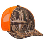Otto Mossy Oak Camouflage, 6 Panel Low Pro Mesh Back Baseball Cap, Camo Trucker Hat - 171-1293 - Picture 8 of 15