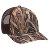 Otto 171-1293 Mossy Oak Camouflage, 6 Panel Low Pro Mesh Back Baseball Cap, Camo Trucker Hat