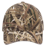 Otto Mossy Oak Camouflage Garment Washed 6 Panel Low Pro Baseball Cap, Camo Dad Hat - 171-1296 - Picture 2 of 6