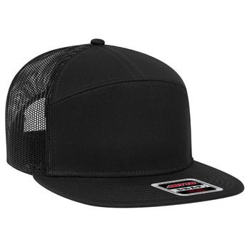 Otto 7-Panel Trucker Hat, Snapback Flat Bill - 172-1298