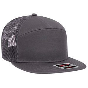 Otto 7-Panel Trucker Hat, Snapback Flat Bill - 172-1298 - 