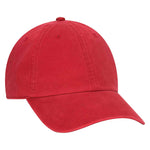 Otto 6 Panel Low Pro Dad Hat, Garment Washed Combed Cotton Twill Cap - 18-1219 - Picture 9 of 12