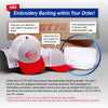 OTTO CAP 6 Panel Low Profile Dad Hat, Snow Washed Cotton Twill - 18-1248