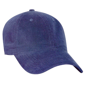 Otto 6 Panel Low Profile Baseball Cap, Corduroy Dad Hat - 18-1272 - 