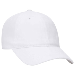 Otto 6 Panel Low Profile Baseball Cap, Brushed Bull Denim Hat - 18-253 - 