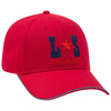 Otto Reflective 6 Panel Low Pro Baseball Cap, Cotton Twill Hat w/ Reflective Piping Design - 19-1261
