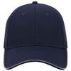 Otto Reflective 6 Panel Low Pro Baseball Cap, Cotton Twill Hat w/ Reflective Piping Design - 19-1261