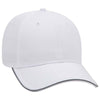 Otto Reflective 6 Panel Low Pro Baseball Cap, Cotton Twill Hat w/ Reflective Piping Design - 19-1261