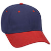 Otto 6 Panel Low Profile Baseball Cap, Brushed Bull Denim Hat - 19-251