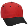 Otto 6 Panel Low Profile Baseball Cap, Brushed Bull Denim Hat - 19-251