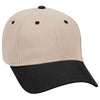 Otto 6 Panel Low Profile Baseball Cap, Brushed Bull Denim Hat - 19-251