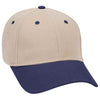 Otto 6 Panel Low Profile Baseball Cap, Brushed Bull Denim Hat - 19-251